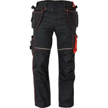 Knoxfield Worker werkbroek 320 antraciet/rood, maat 48