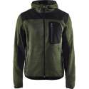 Blaklader Gebreid vest met softshell - Army Groen/Zwart - M