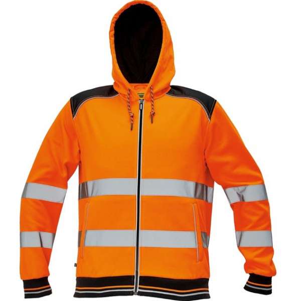 Knoxfield Signalisatie Hooded vest HV fluor oranje, maat M - EN471 Knoxfield Signalisatie Hooded vest HV fluor oranje, maat M - EN471