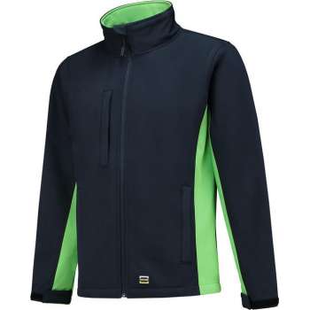 Tricorp Softshell Bicolor 402002 - Mannen - Navy/Lime - XXL