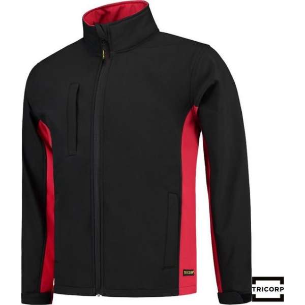 Tricorp Soft Shell Jack Bi-Color - Workwear - 402002 - Zwart-Rood - maat S Tricorp Soft Shell Jack Bi-Color - Workwear - 402002 - Zwart-Rood - maat S