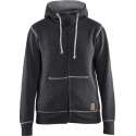 Blåkläder 3373-1157 Hooded met hele rits dames Zwart Mêlee maat XL