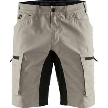 Blaklader Service short stretch - Stone/Zwart - C62