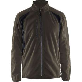 Blaklader Fleecejack - Groen/Zwart - 3XL