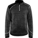 Blaklader Gebreid Sweatshirt 1/2 rits - Antraciet/wit - S
