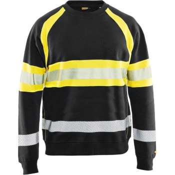 Blaklader Sweater High Vis - Zwart/High Vis Geel - L