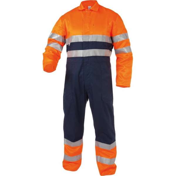 Overalls BASIC LINE LIMOGES Overall Marineblauw/OranjeM Overalls BASIC LINE LIMOGES Overall Marineblauw/OranjeM