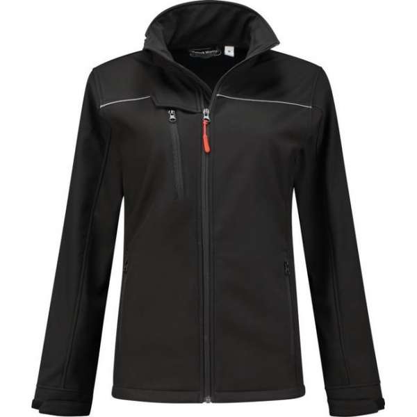WorkWoman Softshell Jack Summer - 25261 zwart - Maat S WorkWoman Softshell Jack Summer - 25261 zwart - Maat S