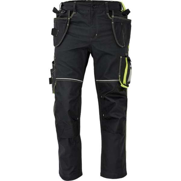 Knoxfield Worker werkbroek 320 antraciet/geel, maat 54 Knoxfield Worker werkbroek 320 antraciet/geel, maat 54