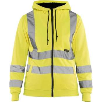 Blåkläder 3347-1974 Dames hooded sweatshirt High Vis Geel maat M