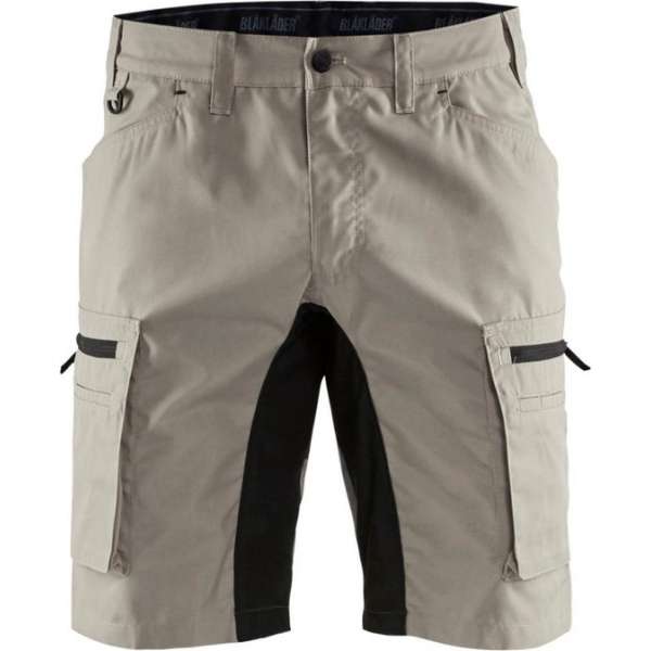 Blaklader Service short stretch - Stone/Zwart - C44