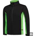 Tricorp soft shell jack bi-color - Workwear - 402002 - zwart / lime - maat S
