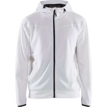 Blåkläder 3363-2526 Hoodie met rits Wit/Donkergrijs maat L
