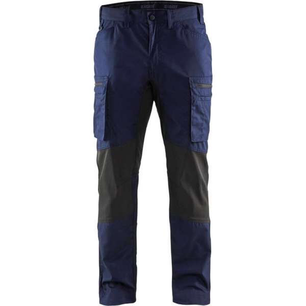 Blaklader Service werkbroek met stretch - Marineblauw/Zwart - C48 Blaklader Service werkbroek met stretch - Marineblauw/Zwart - C48
