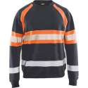 Blaklader Sweater High Vis - Medium Grijs/ High Vis Oranje - 4XL