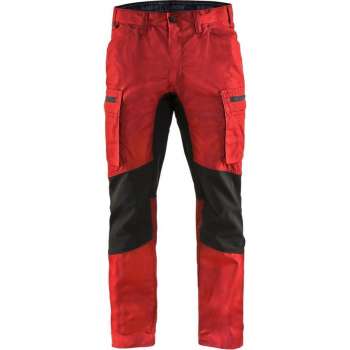 Blaklader Service werkbroek met stretch - Rood/Zwart - C50