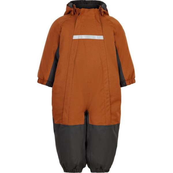Color Kids - Coverall sneeuwpak voor baby's & peuters - Melange - Bruin - maat 98cm Color Kids - Coverall sneeuwpak voor baby's & peuters - Melange - Bruin - maat 98cm