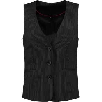 Tricorp Dames gilet - Corporate - 405002 - Zwart-Gestreept - maat 50