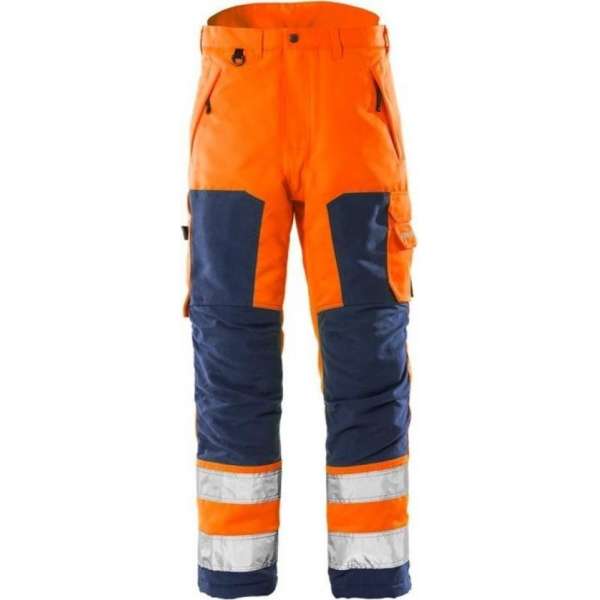 Fristads pantalon 100984 fluororanje/donkerblauw Fristads pantalon 100984 fluororanje/donkerblauw