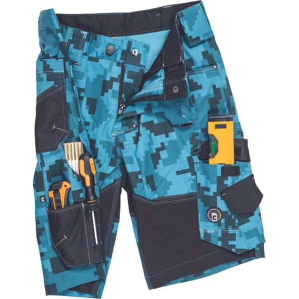 Neurum camouflage short petrol blauw maat 50 Neurum camouflage short petrol blauw maat 50