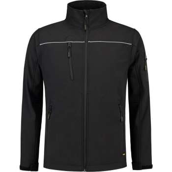 Tricorp soft shell jack - Workwear - 402006 - zwart - maat 4XL