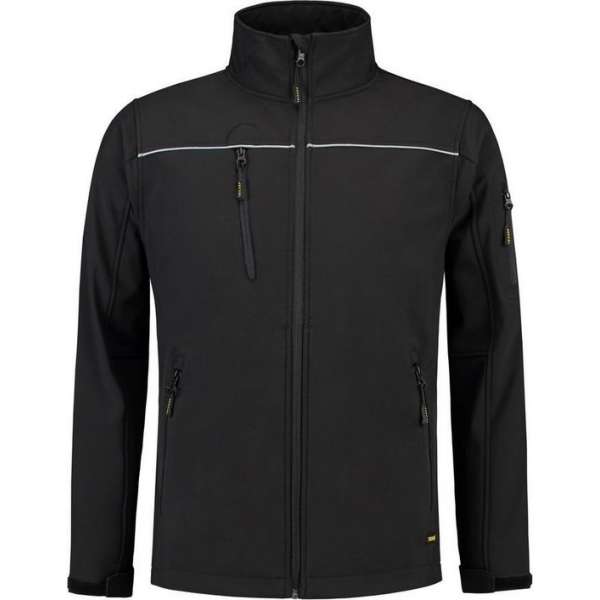 Tricorp soft shell jack - Workwear - 402006 - zwart - maat 4XL