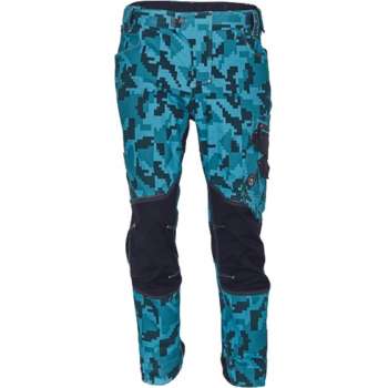 Neurum camouflage werkbroek petrol blauw maat 50