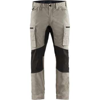 Blaklader Service werkbroek met stretch - Stone/Zwart - D100