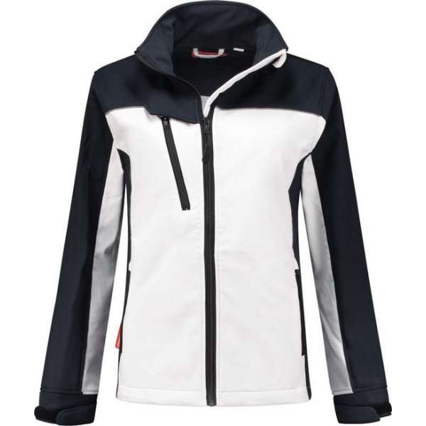 WorkWoman Softshell Jack Summer - 25011 wit / navy - Maat L WorkWoman Softshell Jack Summer - 25011 wit / navy - Maat L