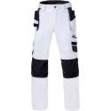 Havep Werkbroek knz + tp Attitude 80230 - Wit/Charcoal - 48
