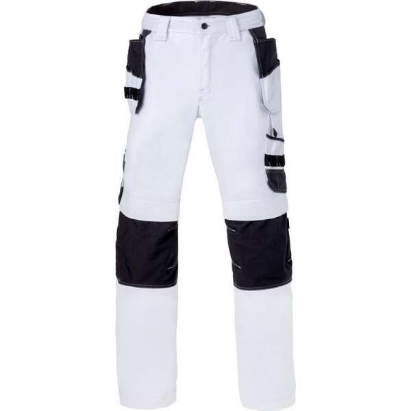 Havep Werkbroek knz + tp Attitude 80230 - Wit/Charcoal - 48