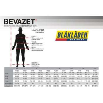 Blåkläder 6054-1800 Overall Industrie Zwart/Rood maat 56