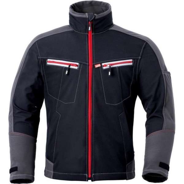 Havep 40145 Softshell Zwart/Charcoal Grijs maat XS