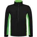 Tricorp Soft Shell Jack Bi-Color - Workwear - 402002 - Zwart / lime - maat 7XL