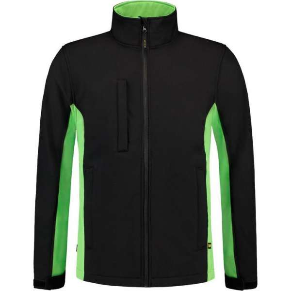 Tricorp Soft Shell Jack Bi-Color - Workwear - 402002 - Zwart / lime - maat 7XL Tricorp Soft Shell Jack Bi-Color - Workwear - 402002 - Zwart / lime - maat 7XL