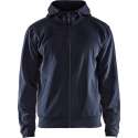 Blåkläder 3363-2526 Hoodie met rits Donker marineblauw/Zwart maat XXXL