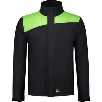 Tricorp Softshell Bicolor Naden 402021 - Mannen - Zwart/Lime - XXL