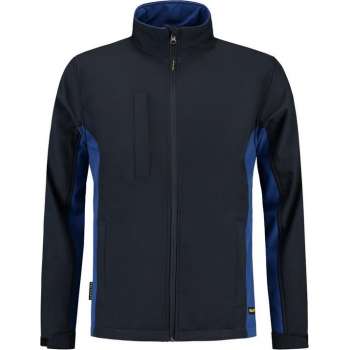 Tricorp Soft Shell Jack Bi-Color - Workwear - 402002 - Navy-Royalblauw - maat 4XL