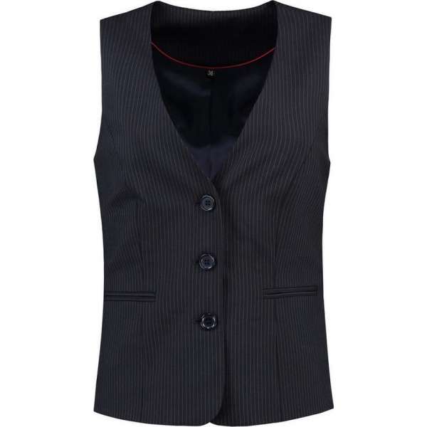 Tricorp Dames gilet - Corporate - 405002 - Navy-Gestreept - maat 32 Tricorp Dames gilet - Corporate - 405002 - Navy-Gestreept - maat 32
