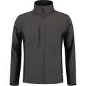 Tricorp Soft Shell Jack Bi-Color - Workwear - 402002 - Donkergrijs / Zwart - maat 7XL