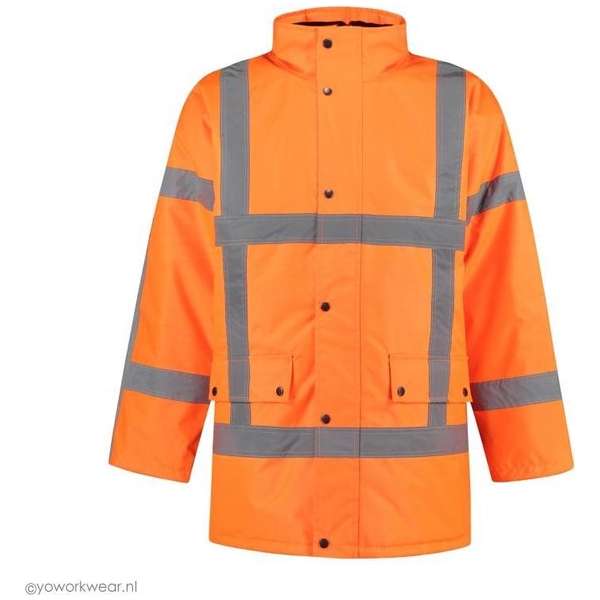 EM Traffic Parka High Visibility RWS Fluor Oranje -maat XS EM Traffic Parka High Visibility RWS Fluor Oranje -maat XS