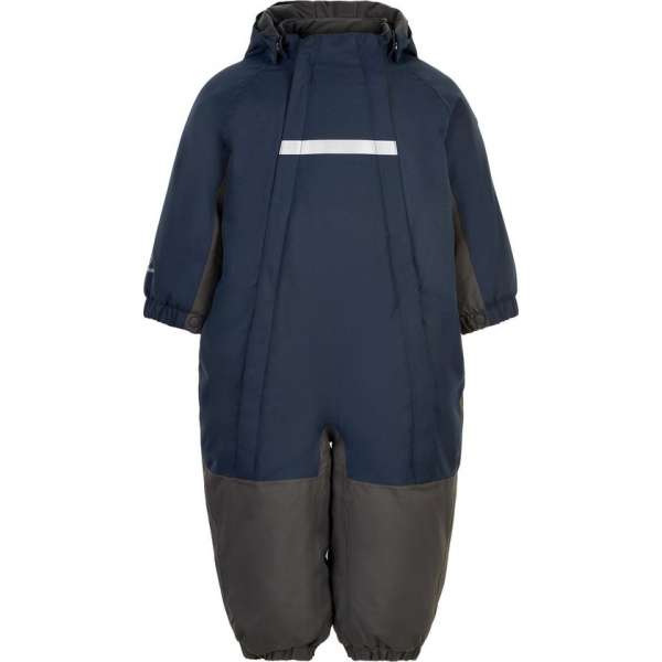 Color Kids - Coverall sneeuwpak voor baby's & peuters - Melange - Donkerblauw - maat 74cm Color Kids - Coverall sneeuwpak voor baby's & peuters - Melange - Donkerblauw - maat 74cm