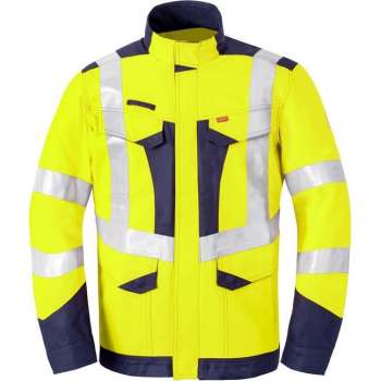 Havep 50247 Korte jas/Vest Fluo Geel/Marine maat 5XL