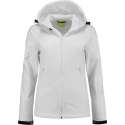 L&S Jas Capuchon Softshell Dames - Vrouwen - Wit - XL