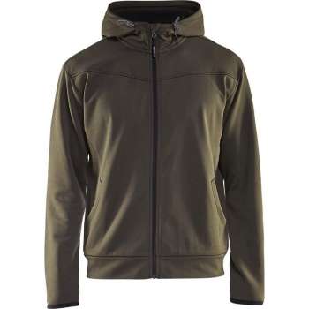 Blåkläder 3363-2526 Hoodie met rits Groen/Zwart maat S