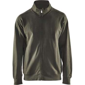 Blåkläder 3349-1048 Sweatshirt lange rits Army Groen maat XXXL