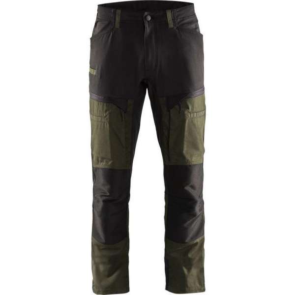 Blaklader Service werkbroek met stretch 1456-1845 - Mannen - Groen/Zwart - 46 Blaklader Service werkbroek met stretch 1456-1845 - Mannen - Groen/Zwart - 46