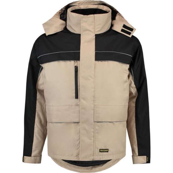 Tricorp Parka Cordura - Workwear - 402003 - khaki / zwart - Maat M Tricorp Parka Cordura - Workwear - 402003 - khaki / zwart - Maat M