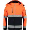 Tricorp Soft Shell Jack EN471 bi-color - Workwear - 403007 - fluor oranje / navy - Maat M