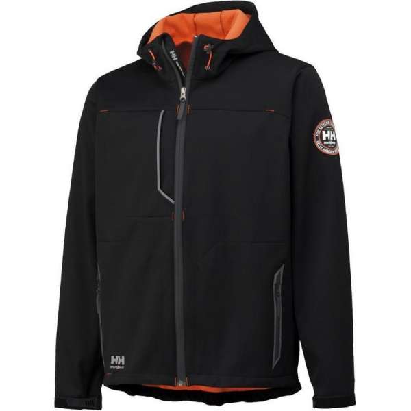 Helly Hansen 74012 Leon softshell jas zwart maat L Helly Hansen 74012 Leon softshell jas zwart maat L
